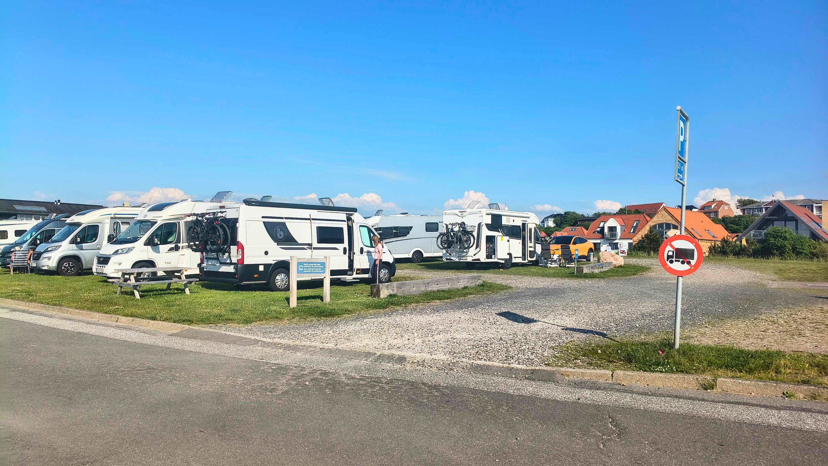 Camper site at Løgstør Harbor
