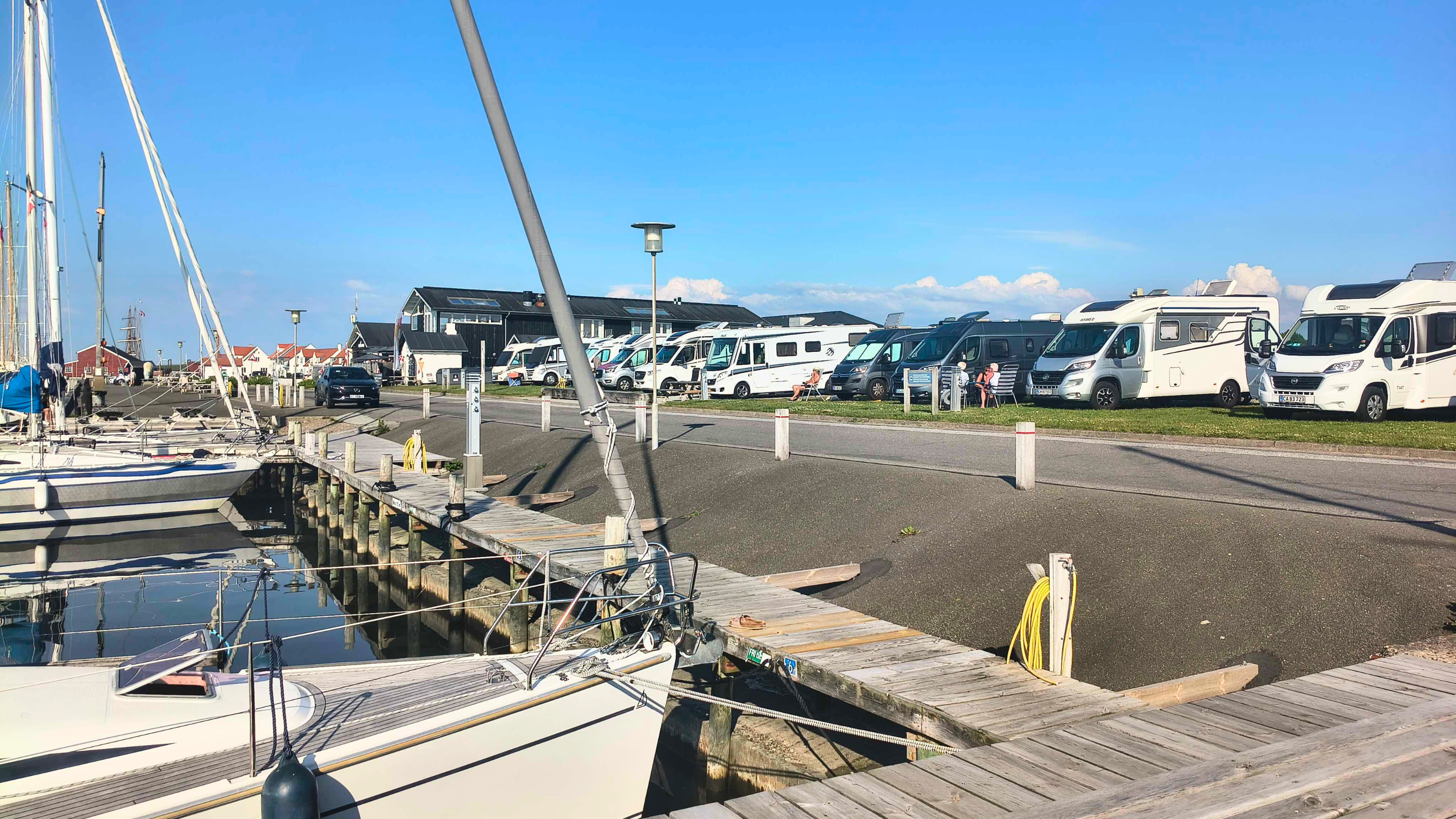 Camper site at Løgstør Harbor