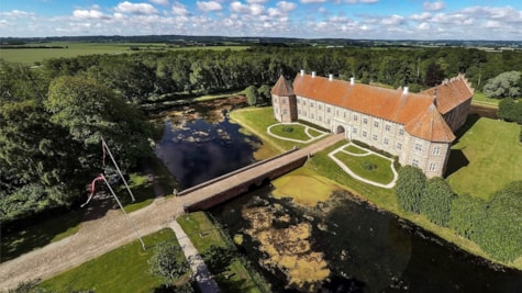 Voergård Castle from above