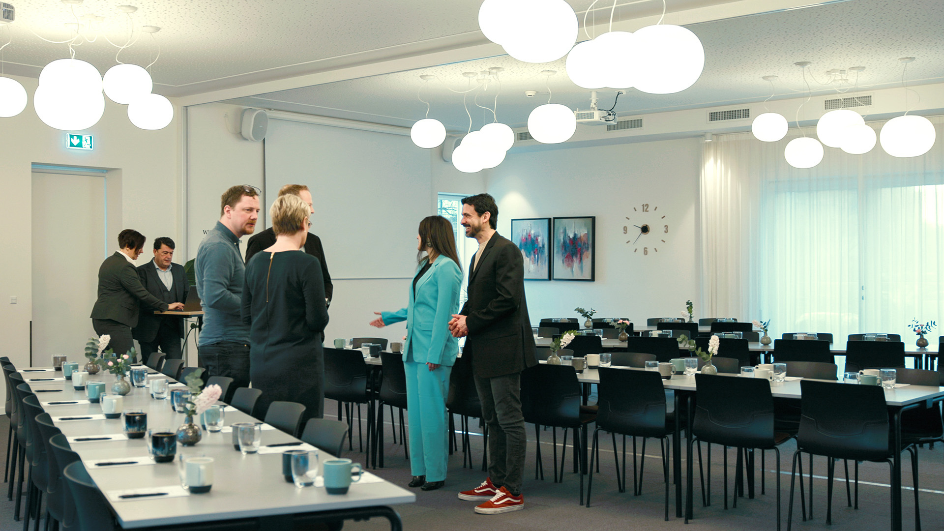 Meeting room and guests