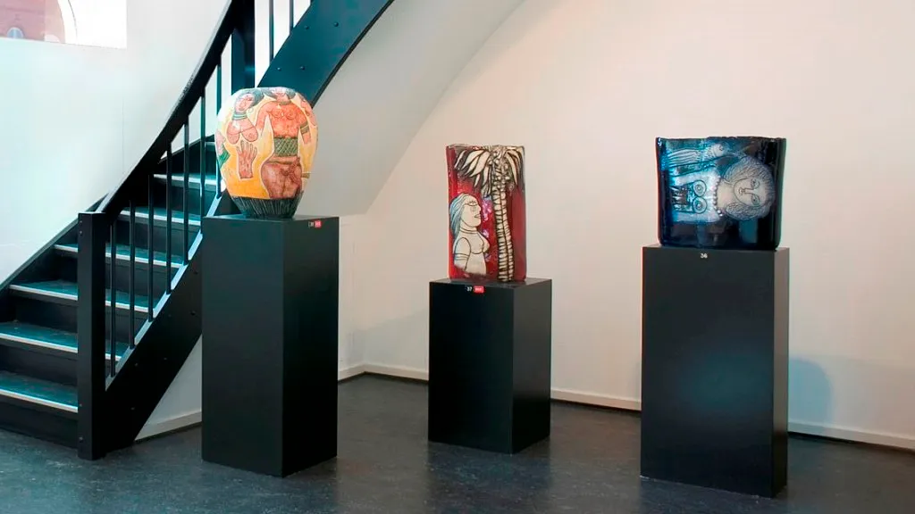 Galerie Moderne Silkeborg - udstilling ved trappe