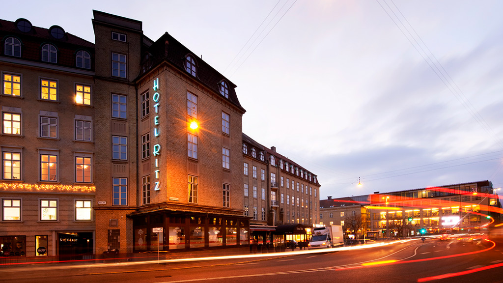 Milling Hotel Ritz i Aarhus aften
