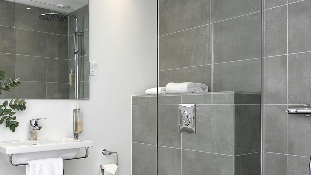 Badeværelse HORISONT Hotel og Konference