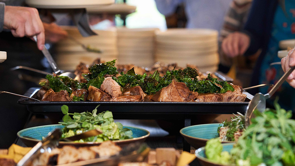 Restaurant på Hotel GUESTapart serverer altid lækker mad