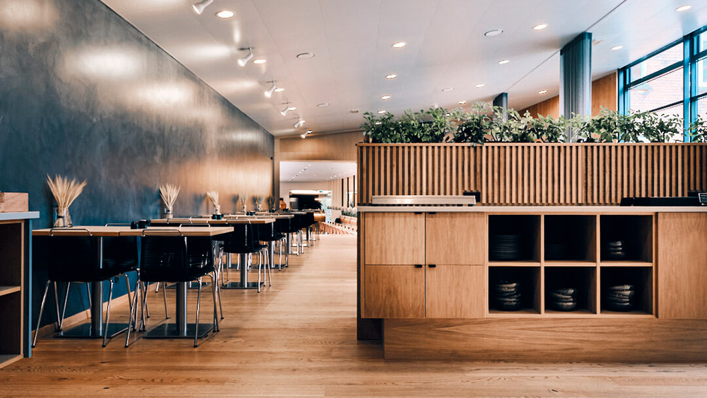 Morgenmadsrestaurant på Hotel Oasia Aarhus