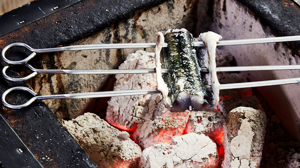 Grillet fisk hos Restaurant Hærværk