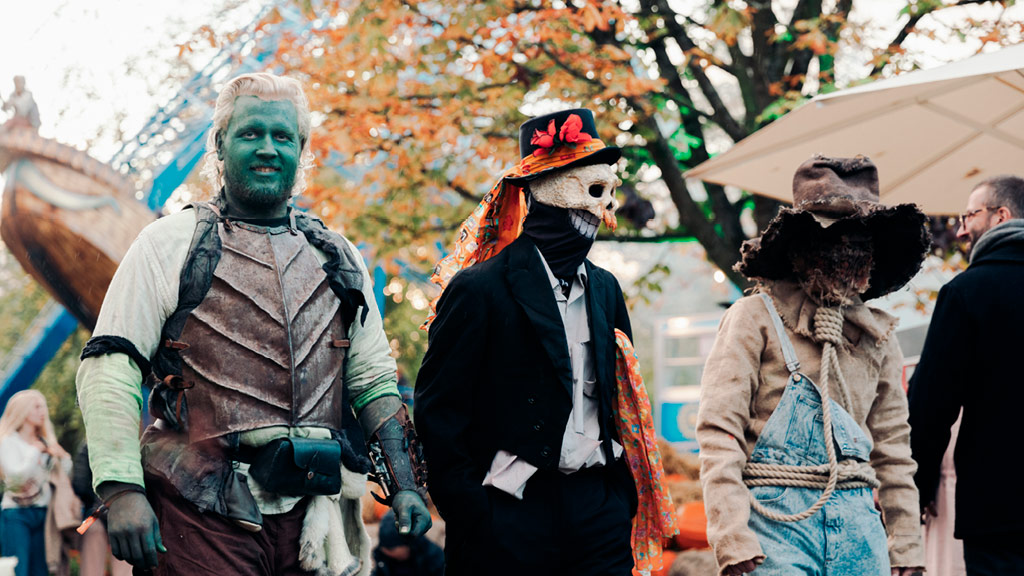 Udklædning i HALLOWEEN i Tivoli Friheden i Aarhus