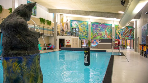Kunst og svømmehal i ét hos Momentet Lystrup Svømme- og Aktivitetscenter