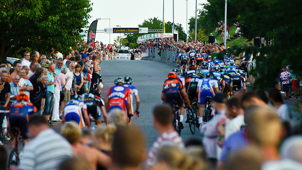 The cycling race Hadsten Gade Grand Prix