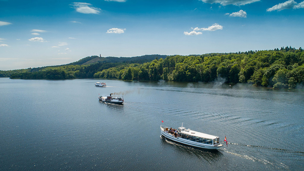 Hjejlen og Hjejleselskabets både på Silkeborgsøerne