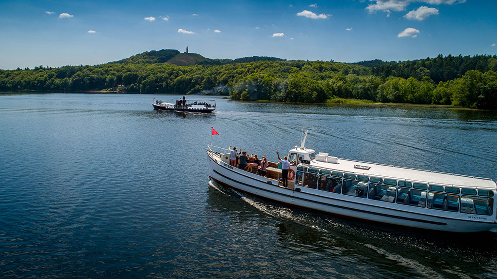 Hjejlen og Hjejleselskabets både på Silkeborgsøerne