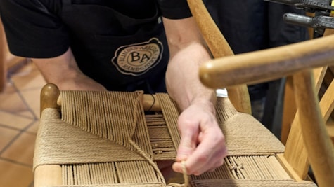 chair repair at Blindes Arbejde