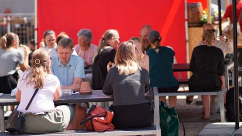 Nyd din mad i gårdhaven ved Godsbanen i Aarhus