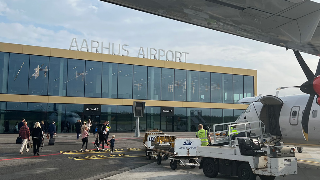 Arrival at Aarhus Airport