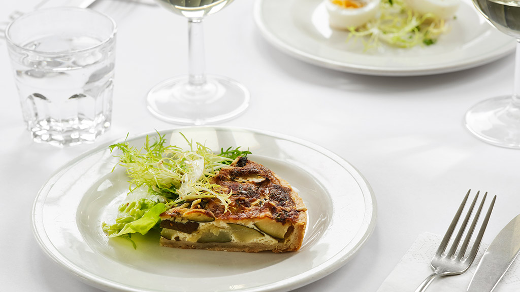 Tærte på Restaurant Bouillon Aarhus