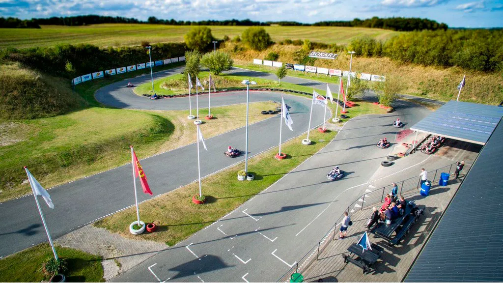 Auning Kart Park seen from above