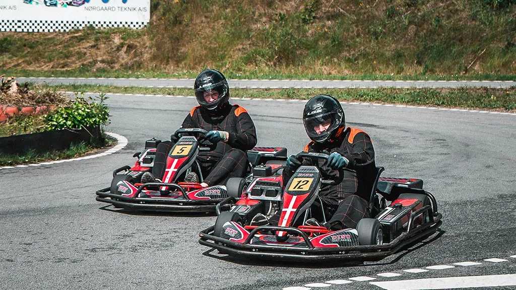 Go-kart race at Auning Kart Park