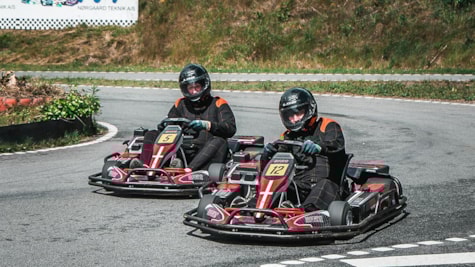 Gokart race på Auning Kart Park