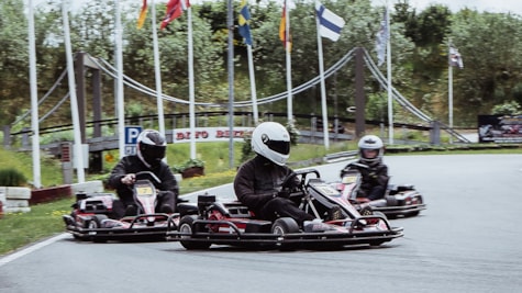 Gokart race på Auning Kart Park
