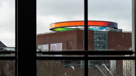 Udkig til ARoS fra Robertas Society i Aarhus