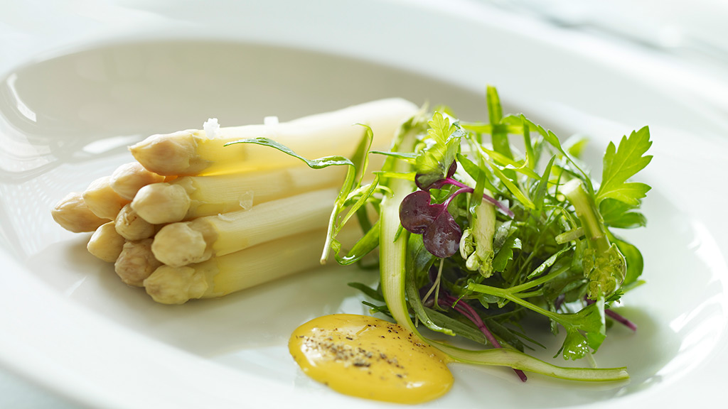 Asparges på Restaurant ET i Aarhus