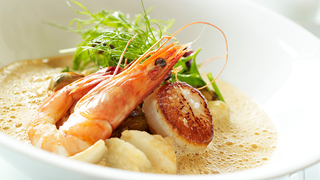 Rejer serveres på Restaurant ET i Aarhus