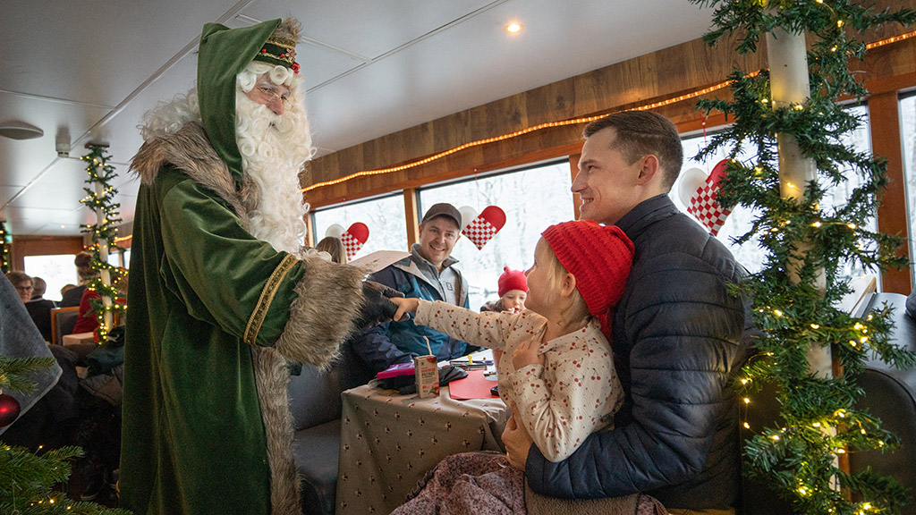 Julehygge ombord på Hjejlen på Silkeborgsøerne
