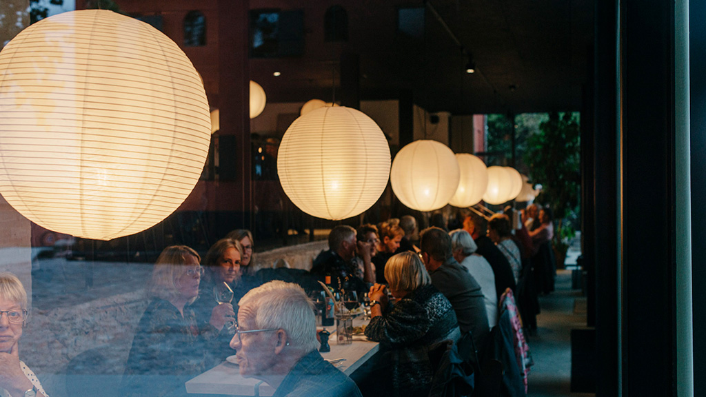 Aftenhygge hos Lundbergs Spisehus i Ebeltoft