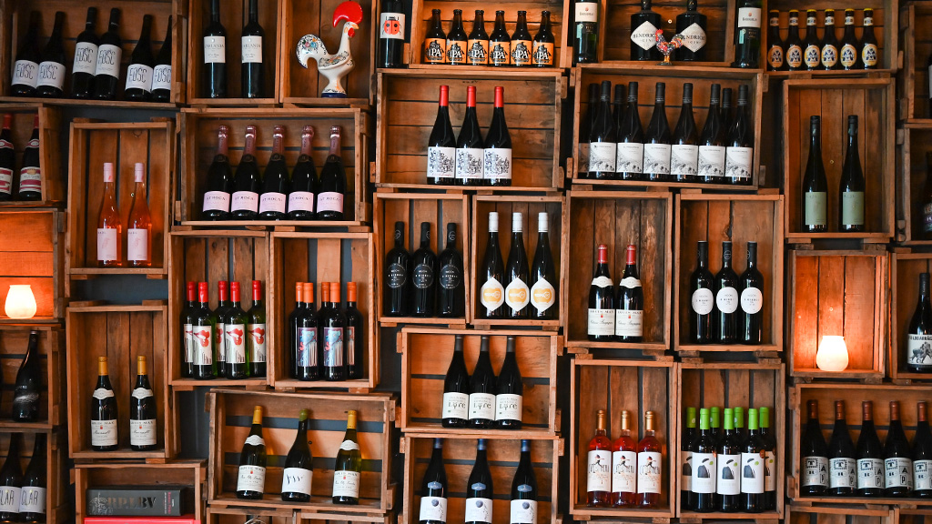 Wine cellar at Hygge at tapas and wine bar PICA PICA in Aarhus