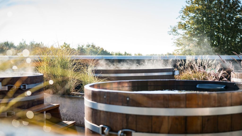 Udendørs spa hos Lübker Golf & Spa Resort