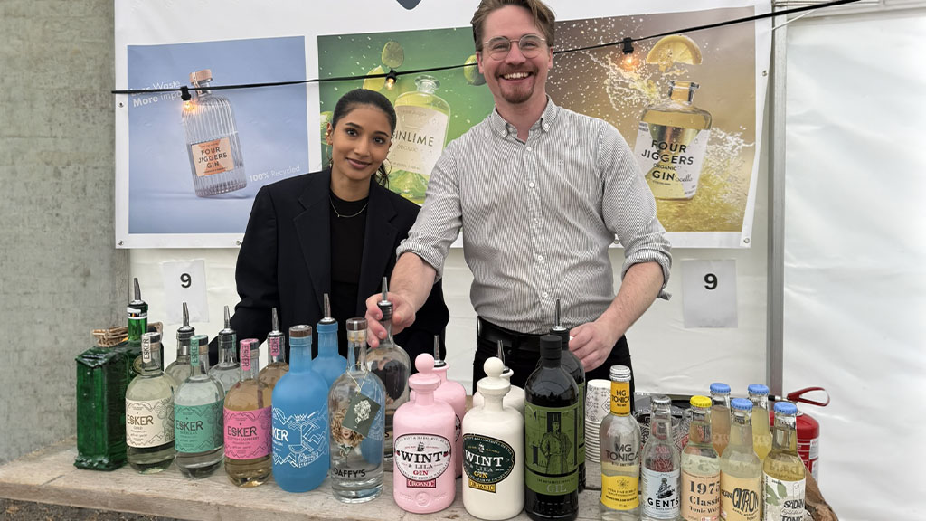 One of the gin selections
