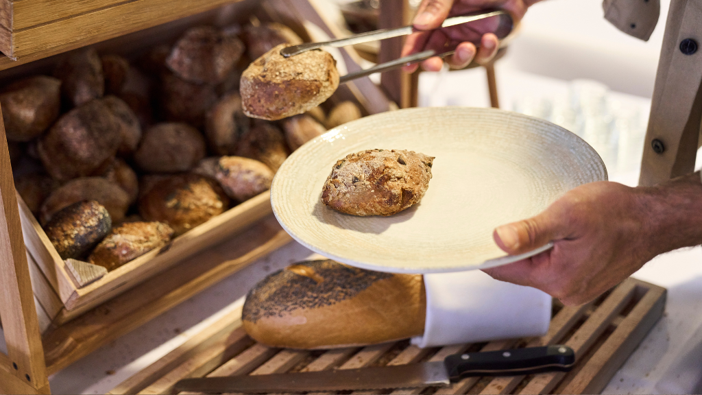 Breakfast bread buffet