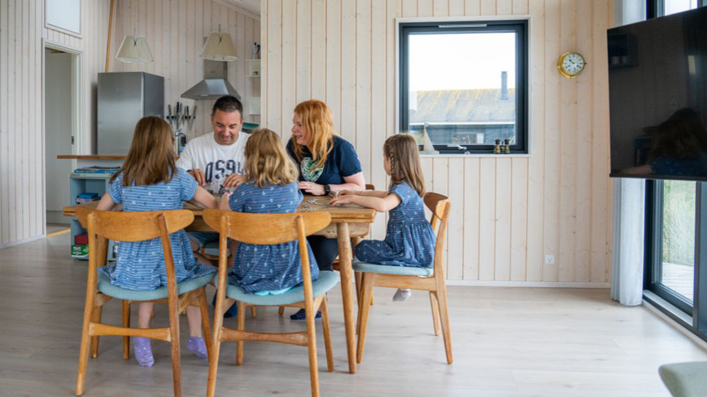 Gemütliche Familienzeit im Ferienhaus bei Ebeltoft mit „Sol og Strand“
