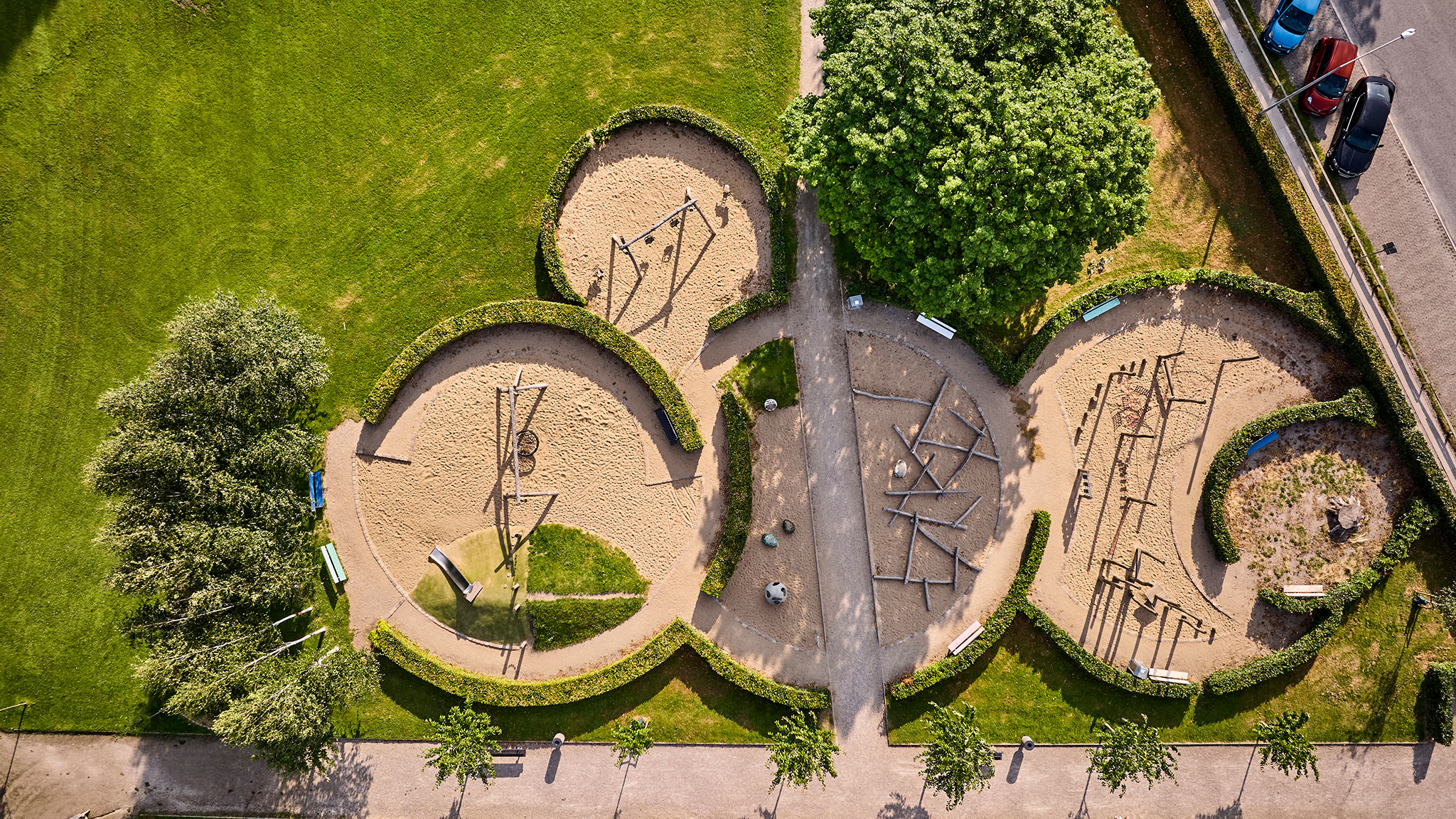 DoctorParken in Randers from a bird's-eye view