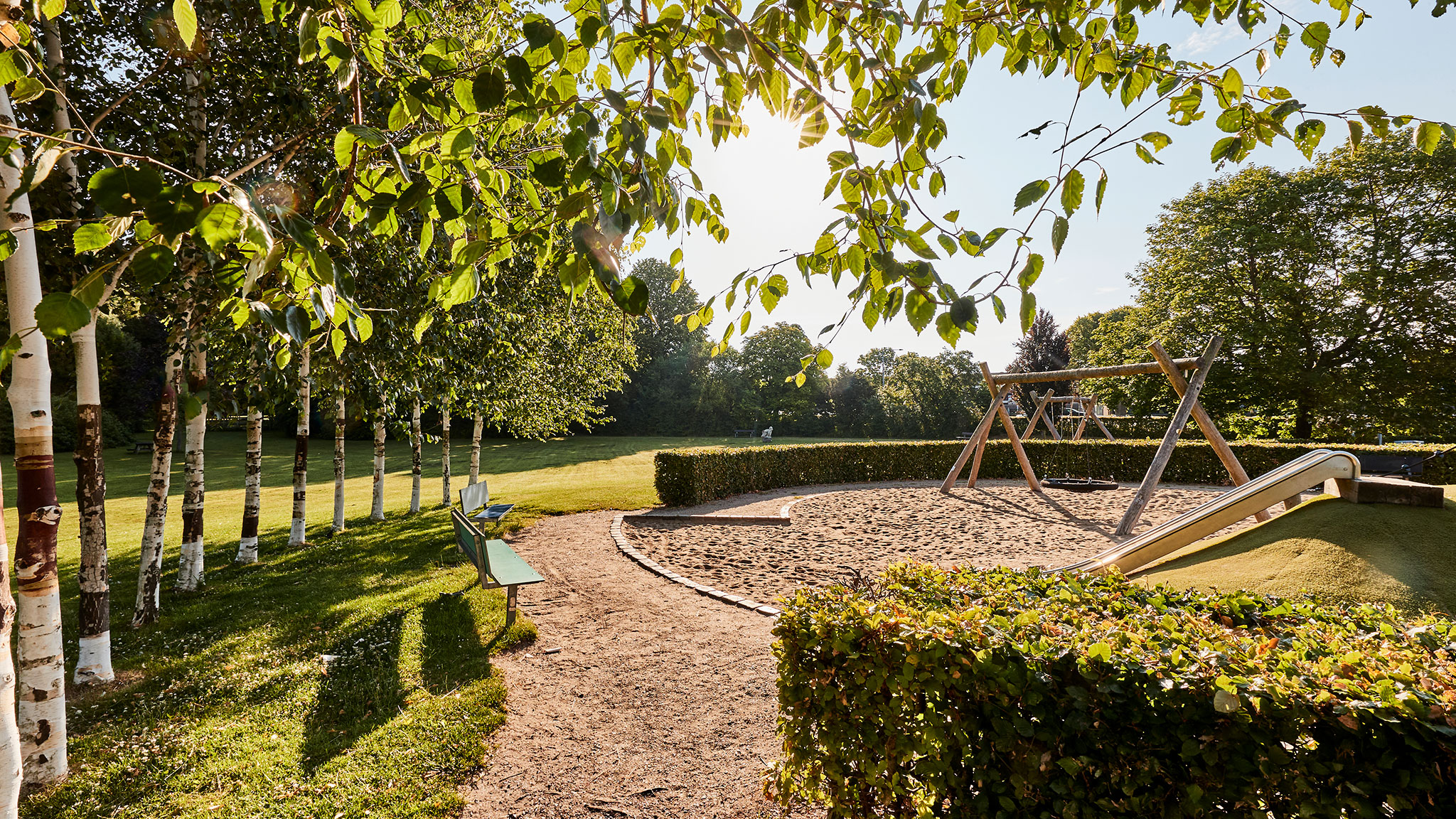The playground at DoktorParken in Randers