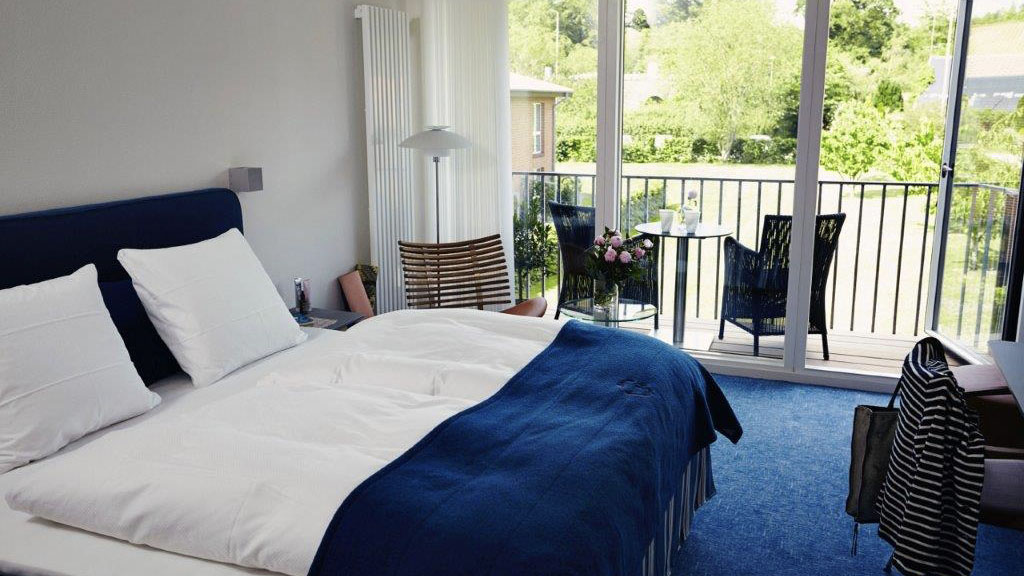 Hyggligt værelse på Strandhotellet Mols