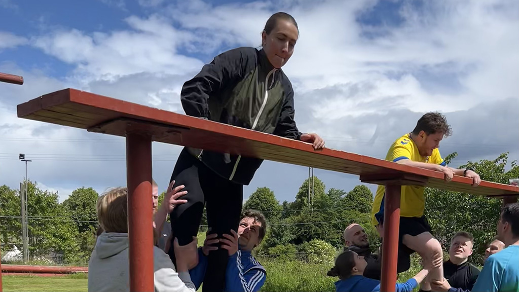 Hindernisparcours im Sprækkebjerg Feriecenter