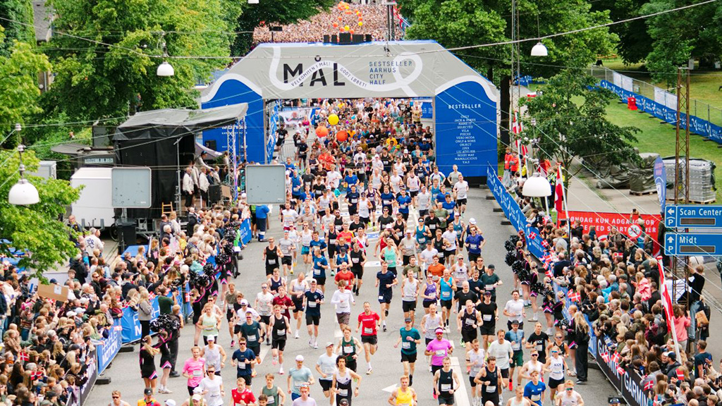 Bestseller Aarhus City Halbmarathon – der Lauf beginnt