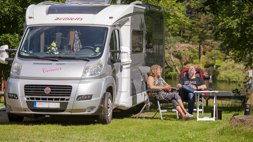 Anreise mit dem Wohnmobil zum Skyttehusets Camping