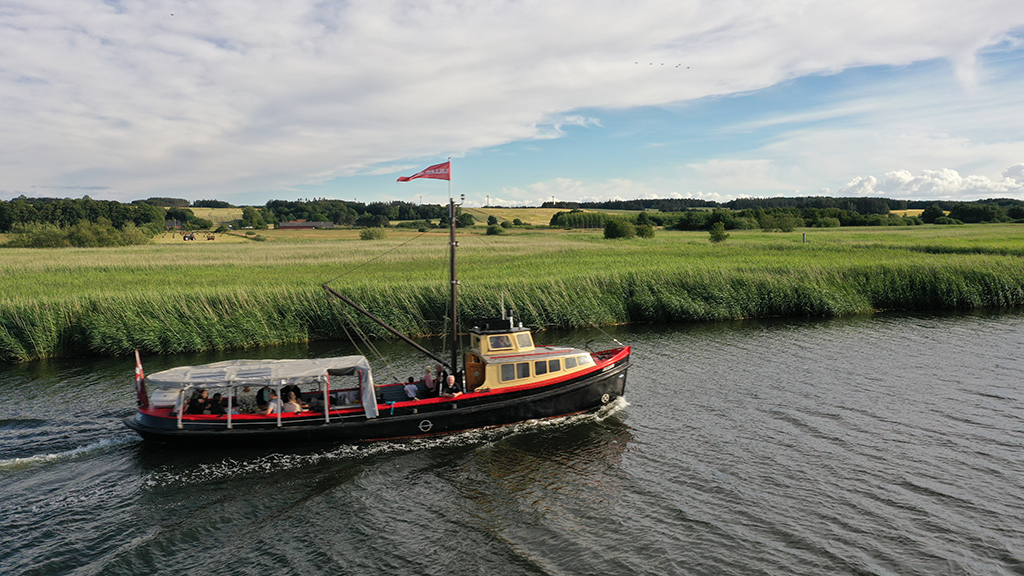 A boat trip on Randers Fjord aboard the Lillebjørn