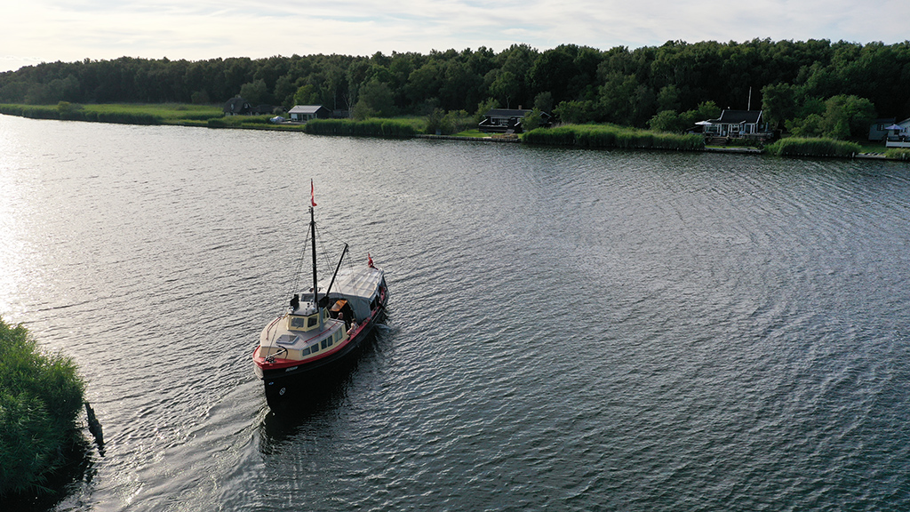 Bootsfahrt auf dem Randers-Fjord mit dem Boot „Lillebjørn“