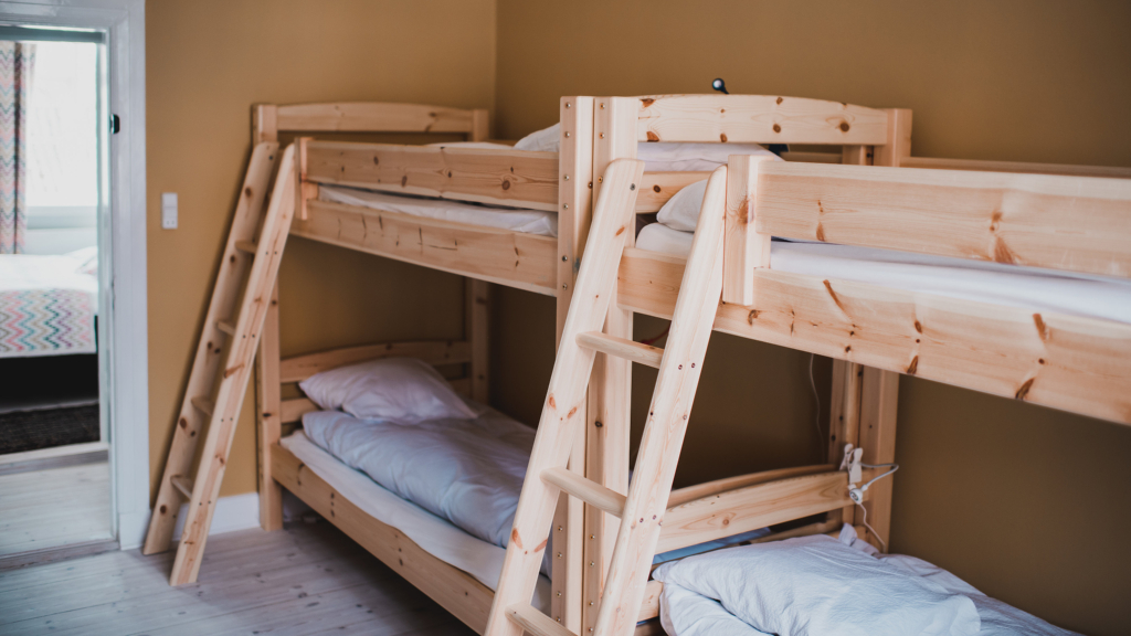 Kjobing Manor har også gruppeværelser med køjer.