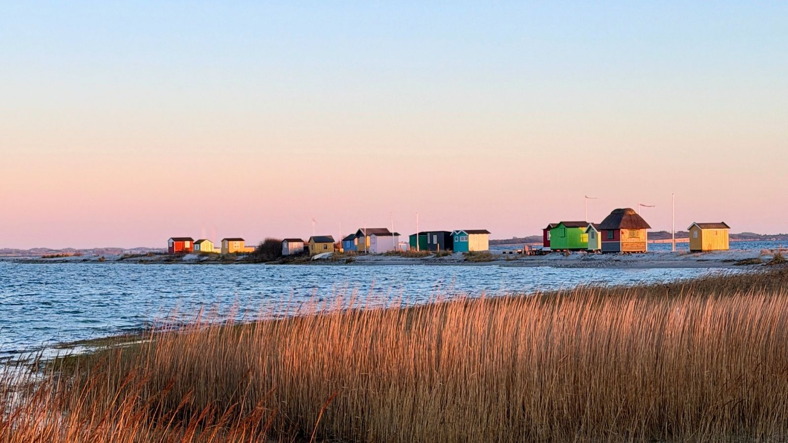 Badehusene i Marstal på Ærø