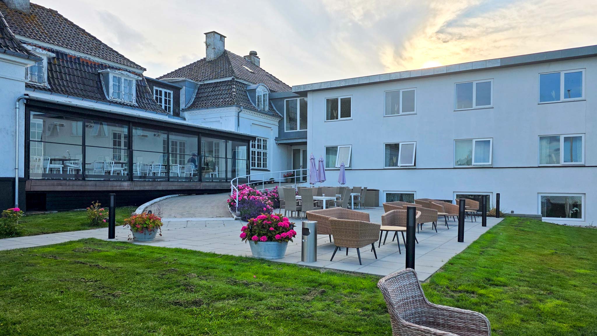 Hotel & Restaurant Udsigten terrasse