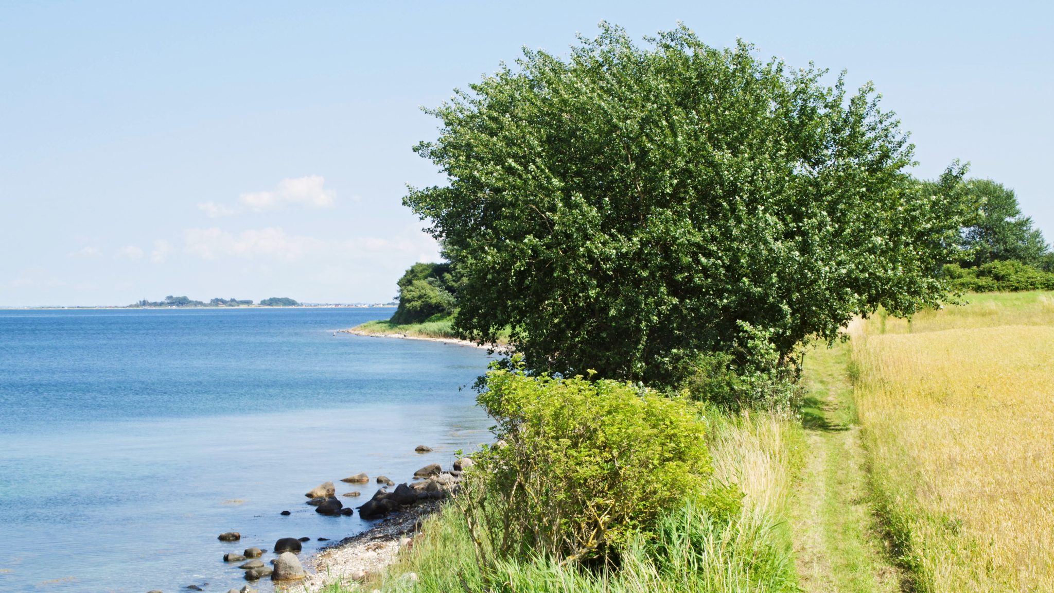 Inselmeer-Wanderwegs auf Ærø