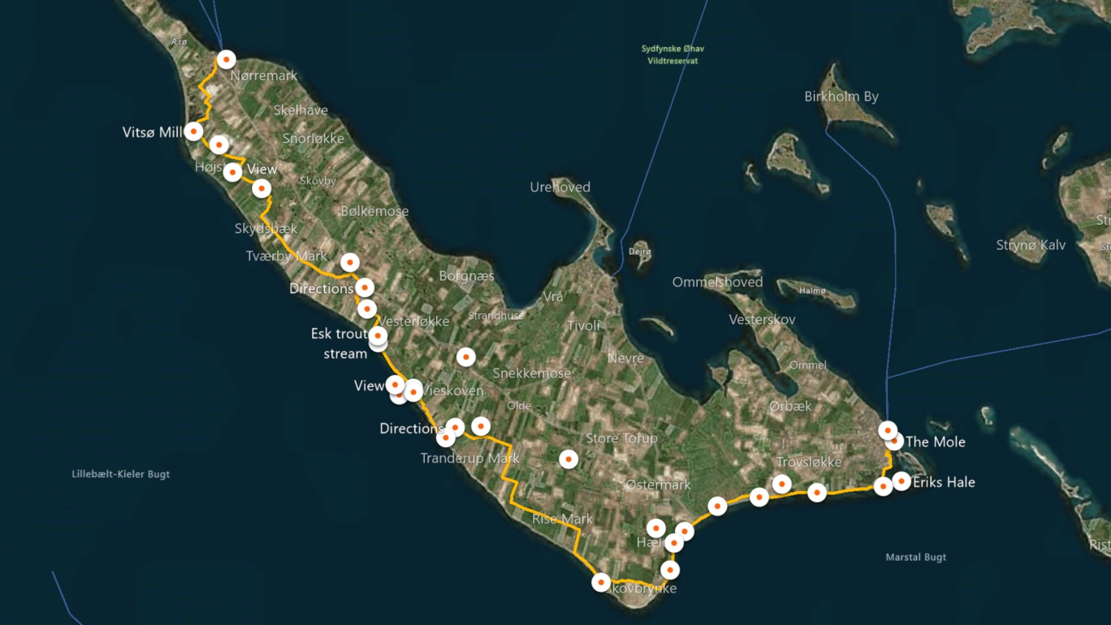 Der Küstenpfad auf Ærø Insel