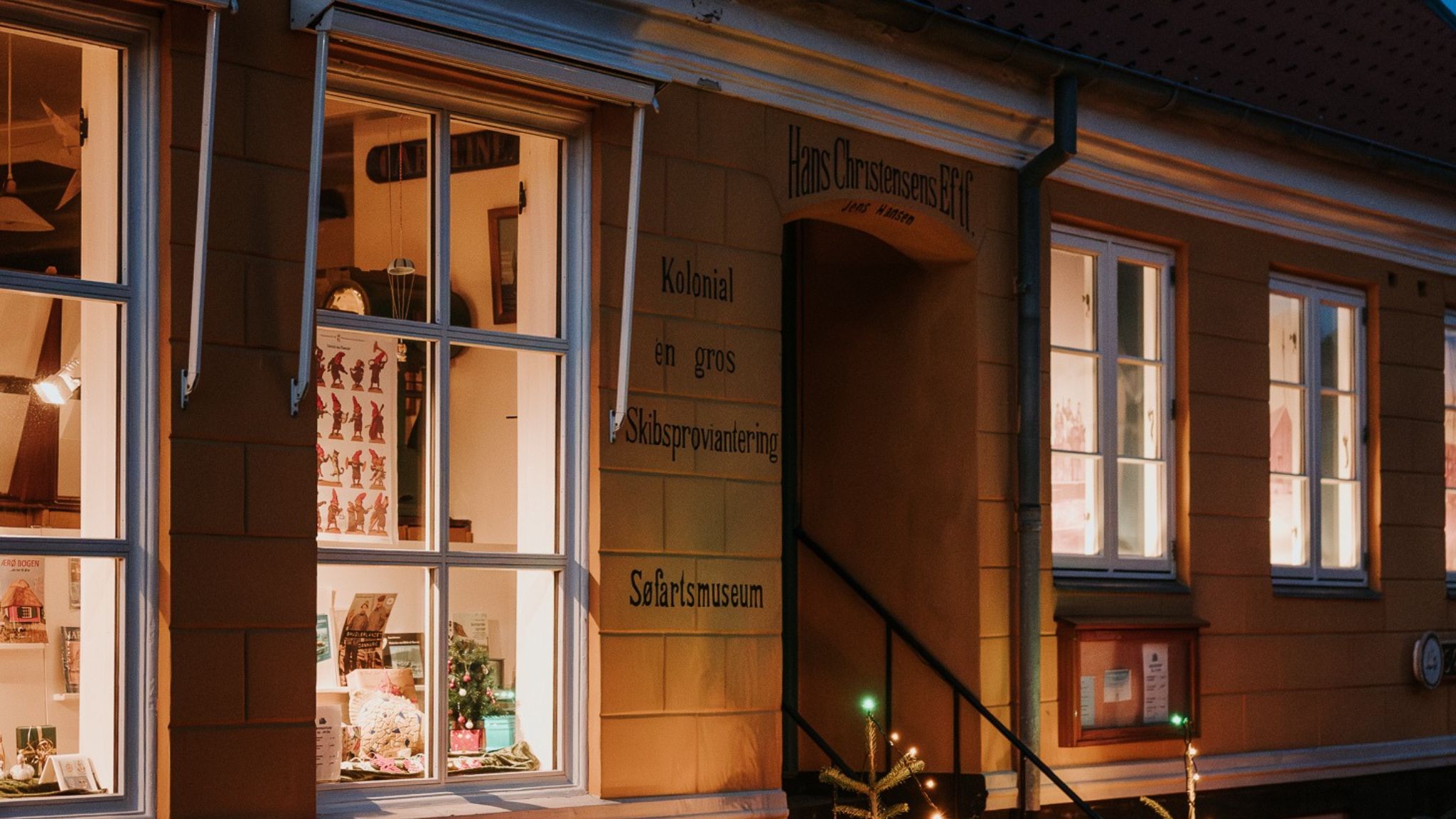 Marstal Søfartsmuseum om aftenen