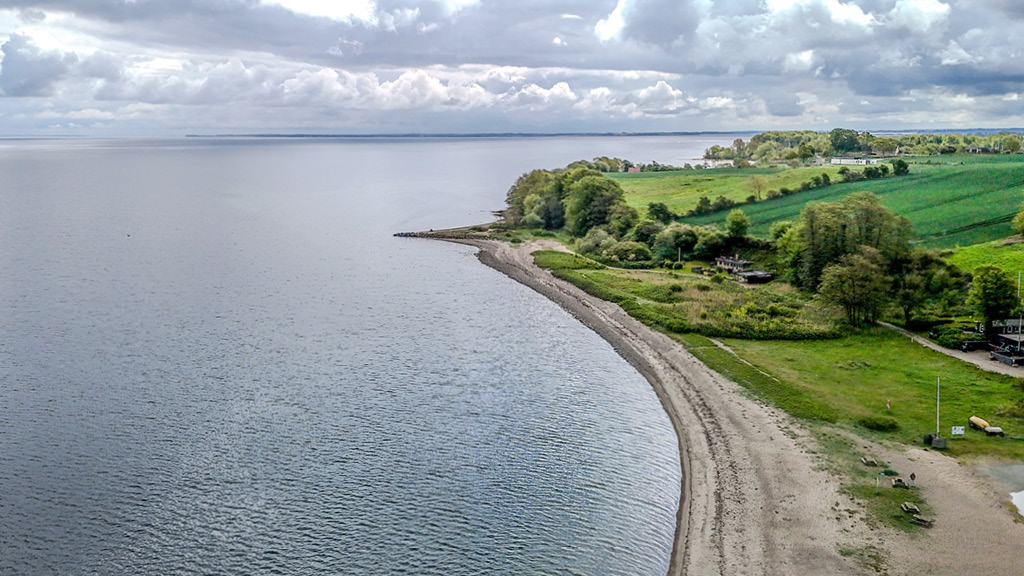 Barsø Landing seen from above