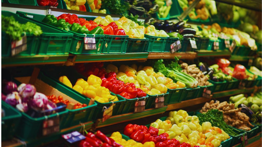 Fruit and vegetable section in the supermarket – Dagli' Brugsen Kliplev