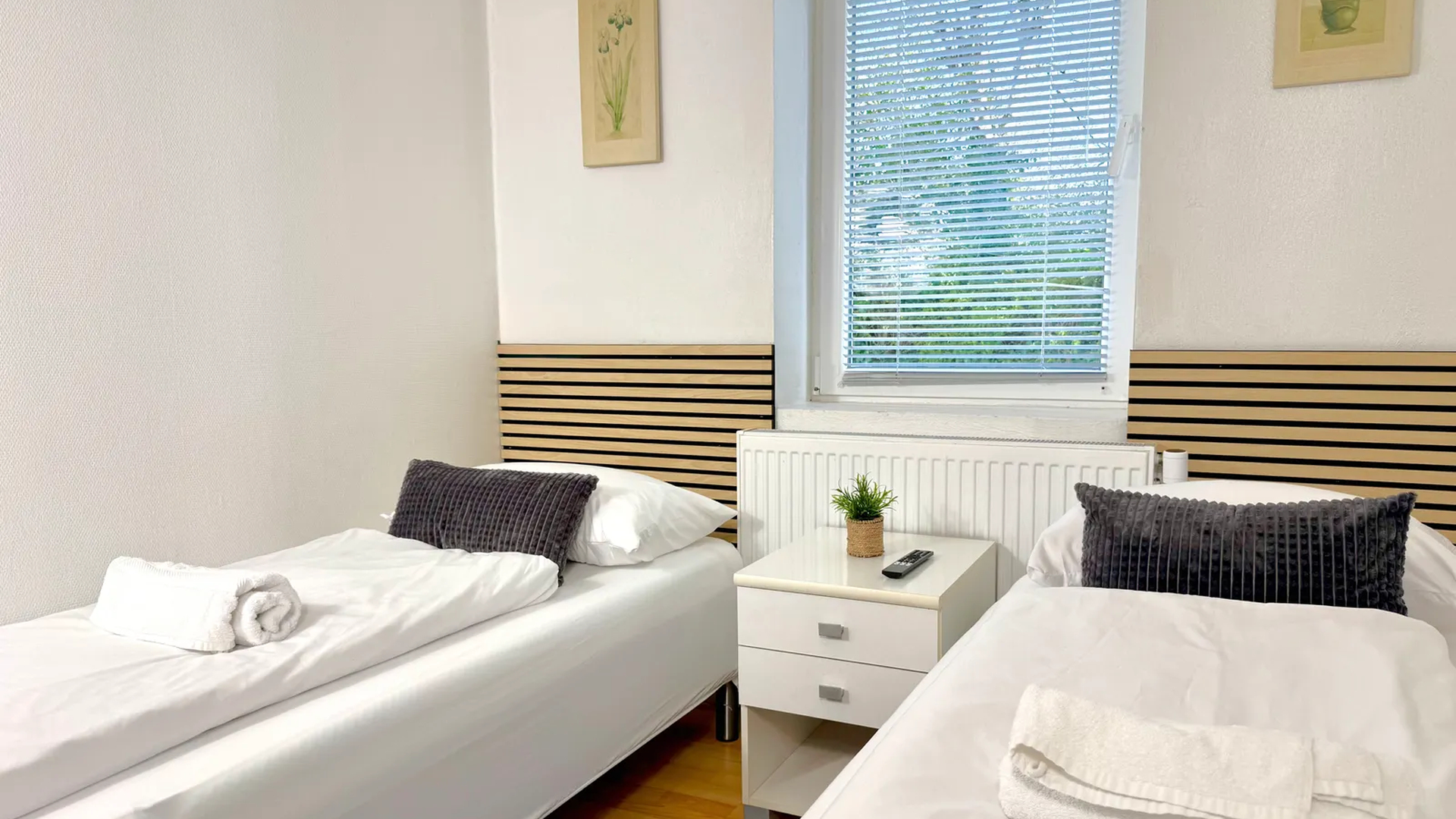 Double beds at Padborg Inn